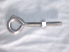 1/4" Stainless Steel Eyebolt -3 1/32" Length Overall - by Hindley