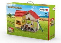 Schleich  42334  SCHEUNE mit Tieren und Zubehör   Neuheit 2016