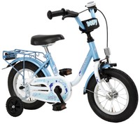 Kinderfahrrad 12" Zoll (=30,5cm) DOLFY blau Stützräder + Seitenstränder NEU/OVP
