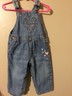 Oshkosh B'Gosh Toddler Girls Blue Denim Overalls Size 18 Months