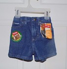 New Wrangler boy shorts size 18 months blue denim 