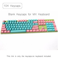 104 Keys Blue Pink Plastic Keycaps For Cherry MX Mechanical Switches Keyboard