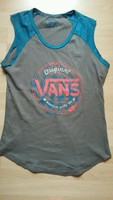 Vans Shirt Top M Bunt Print Blau Festival Skaterwear Skater Streetwear
