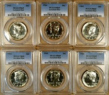 1964 Pcgs Pr65 Accented Hair Kennedy Half Dollar