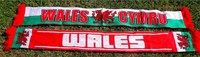 WALES Schal + WALES - CYMRU + EM 2016 + neu+100 % Acryl+  Fan Kurve Block