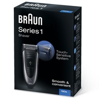 Braun 190s-1 Series 1 - abwaschbarer Akku-/Netz Rasierer mit Langhaarschneider