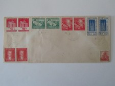 Germany Friedberg cancel 1950 w/pairs of stamps #B301,03,06,07 & #66