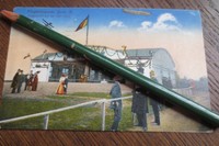 Seltene PK 1917 Flugstützpunkt Gera Reuß Zeppelin Flugschiff