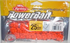 Berkley Powerbait Trout Steelhead Egg Clusters Fl Orange Fishing Bait PBBEC-FO