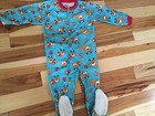 NWT GERBER AQUA SLEEPER Reindeer & Striped Tree Pattern Sz 3T TODDLER UNISEX
