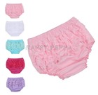 Newborn Baby Girl 3-24M Cotton Lace Ruffle Nappy Diaper Cover Bloomers Panties