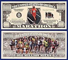 5-Marathon Runner Dollar Bills - Boston Long-Distance Novelty Collectible B2
00004000