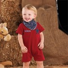 BOUTIQUE NWT Mud Pie Boy Sheriff One Piece Outfit with Bib New 6-9 Months