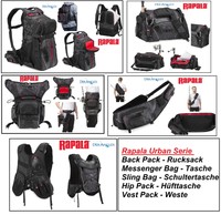 Rapala Adventure Rucksack Hip Back Pack Messenger Sling Bag Gürtel Tasche Weste 