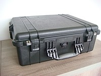 PELICAN Modell 1600 CASE Koffer Pelicase in schwarz wasserdicht Top Zustand
