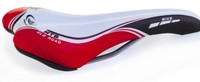 Fahrradsattel MTB / Rennrad "OLD ROAD" rot-weiß-schwarz Herren und Damen #13007