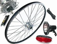 28" VR- Laufrad Komplett-Set mit Nabendynamo Umrüstkit Scheinwerfer/Rücklicht/Ka