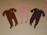 Lot Of 3 Toddler Girls Sleepers Carter's Size 2T