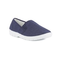 Hobos Mens Twin Gusset Canvas Shoe in Blue - Sizes 5,6,7,8,9,10,11,12