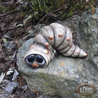 Wurm Raupe Gartendeko Handarbeit Kerri-keramik wetterfest 