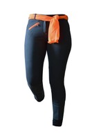 Kinder Reithose Lana SK Rider grau mit orangen Ziernähten 116 - 176 NEU