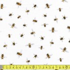 Robert Kaufman Fabric Everyday Favorites Bees White Metre PER METRE Bumble Bee H