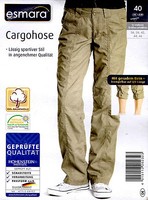 lässige Damen Cargohose 36 38 40 42 44 46 Hose Damenhose Krempelhose Baumwolle