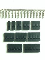 50x Crimpstecker | 1-10 polig | 50 Steckergehäuse + Crimpkontakte | dupont