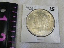 1925 Peace Dollar UNC-GREAT EYE APPEAL!!!#15