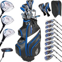 Herren Golf Set Golfschläger Komplettset Graphit mit 13 Schläger und Tasche Bag