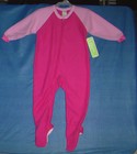 CURITY GIRLS TODDLER SIZE 4T 2-TONE PINK BLANKET SLEEPER ONE-PIECE OUTFIT NWTS 