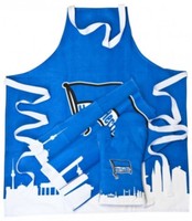 GRILL-SET HANDSCHUH SCHÜRZE HANDTUCH Hertha BSC Berlin  NEU