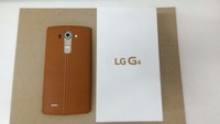 New LG G4 H815 32GB Hexa-Core (FACTORY UNLOCKED) 5.5" QHD , 16MP - Brown leather