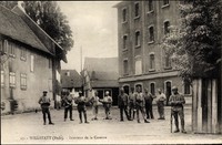 Ak Willstätt im Ortenaukreis, Interieur de la Caserne, Französisch... - 10076322