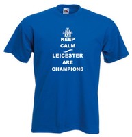 Keep Calm Leicester Stadt Sind Champions Fußball Jerseyhemd - Alle Größen