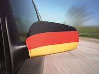 NEU  2x Spiegelbezüge Deutschland WM Fanartikel Fußball EM Auto Flagge Fahne