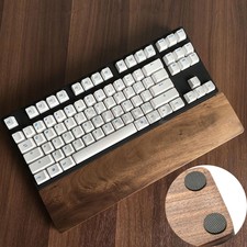 Walnut Palm Rest Keyboard Wood Wrist Protection Anti-skid Pad for 60 key 11.8''