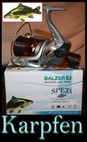 Balzer Spezi 100 Karpfen Angelrolle Schnur Rolle Speci Stationärrolle für Rute