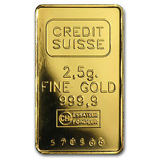 2.5 gram Gold Bar - Secondary Market - Sku #9059