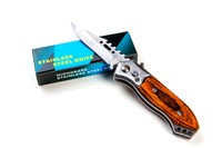 Federmesser Taschenmesser Camping Messer Campingmesser Klappmesser 15cm mit Holz