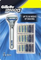 Gillette Mach3 Turbo Rasierklingen 11er + Rasierer gratis