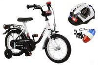 Bachtenkirch Kinderfahrrad 14 Zoll POLICE + Helm + Sirene NEU 411-PC-88
