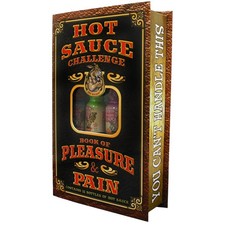 ASS KICKIN' HOT SAUCE CHALLENGE BOOK OF PLEASURE & PAIN GIFT SET SAMPLER GS633