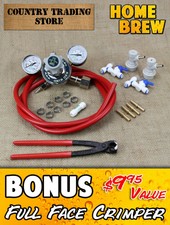 CO2 Regulator Dual Gauge Multi Gas Kit with FREE BONUS + FREE POST - Home Brew