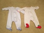 Carter's One Piece Sleep And Play Footed Pajamas Baby Strawberry Owl Purple 6M