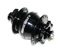 Shutter Precision PD-8 Disc Nabendynamo, 32L schwarz Vorderrad Dynamo Nabe