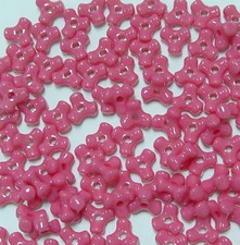 11mm Tri Beads Dark Pink 1,000pc beading crafts jewelry Made in USA