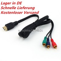 HDMI Stecker auf 3 RCA Audio Video AV Konvert Adapter Kabel für HDTV 1080P DE