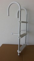Badeleiter Bootsleiter Boot Leiter 3 Stufen klappbar 88 cm Angelboot Ruderboot