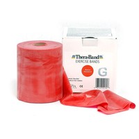 THERA-BAND ® 2,5 m rot Gymnastikband Original Theraband von der Rolle